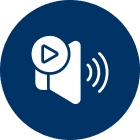 Sound and play button symbol
